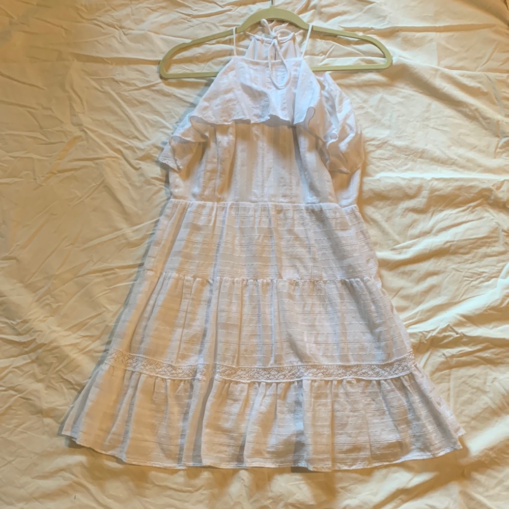 White tiered sundress